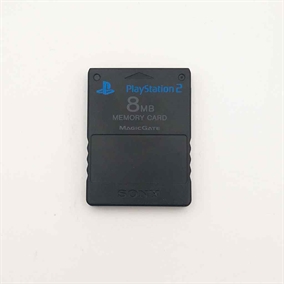 Playstation 2 Tilbehør - Sort Memory Card (B Grade) (Genbrug)
